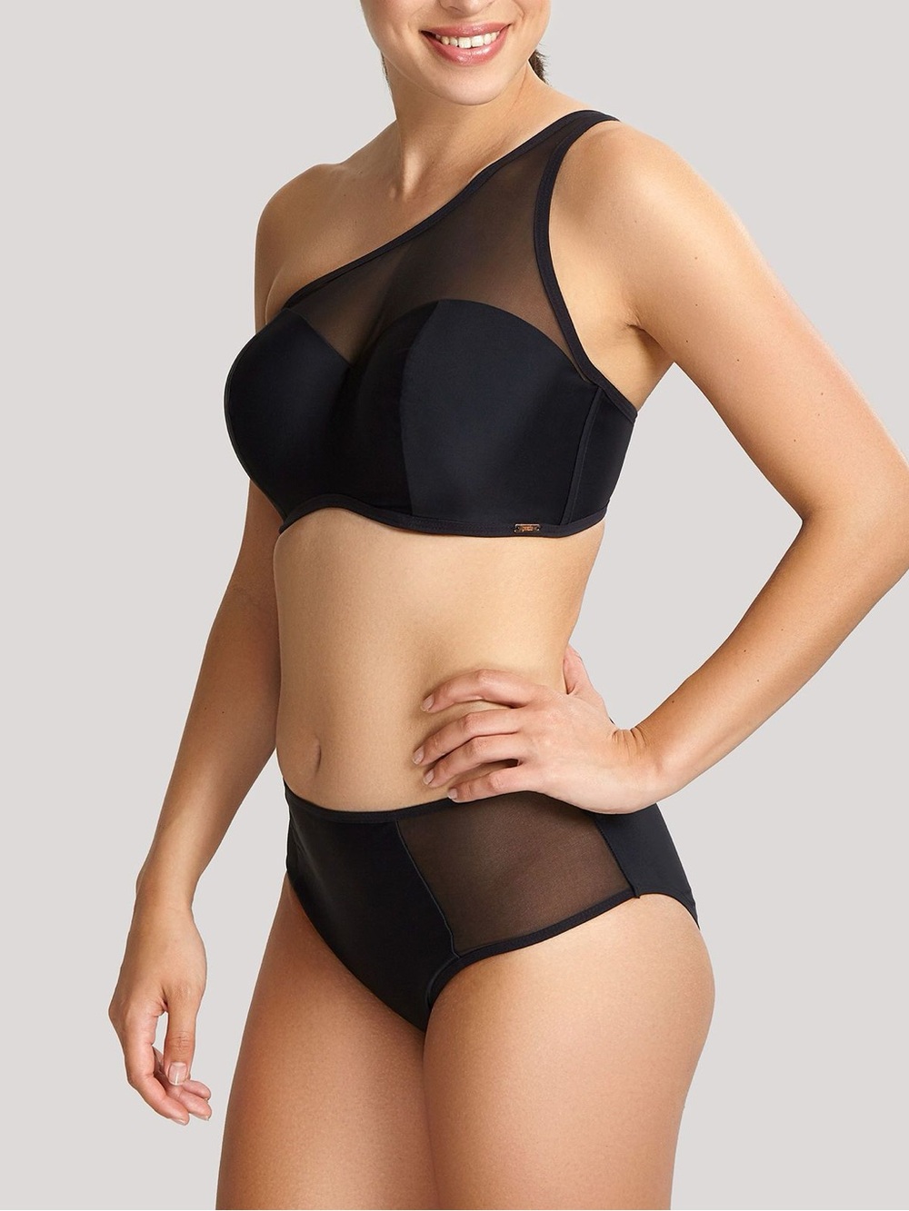 Panache Womens Onyx One Shoulder Bikini Top Style-SW1413 Swimsuit